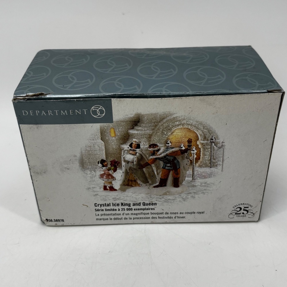Dept 56 North Pole Crystal Ice King and Queen 56.58976 Limited Edition Figurine